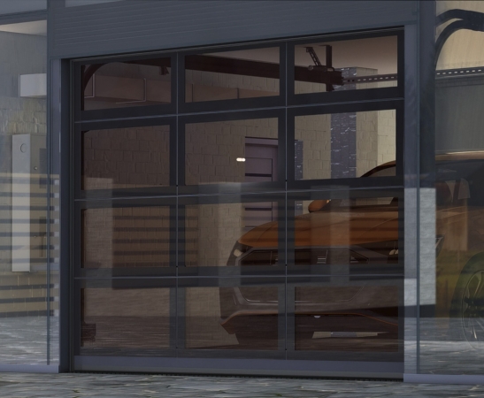 Панорамные ворота Алютех AluPro в Красногвардейском