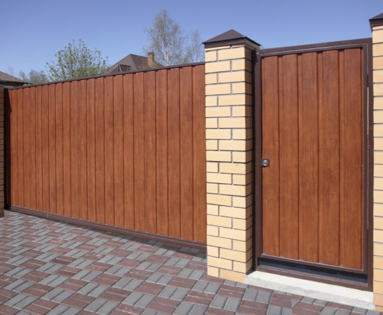 Ворота из металлического сайдинга в Красногвардейском